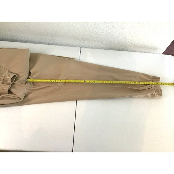 AND NOW THIS-MENS KHAKI ELASTIC WAIST TAPPER LEG SIDE POCKET CARGO PANTS SIZE XL - Picture 5 of 6